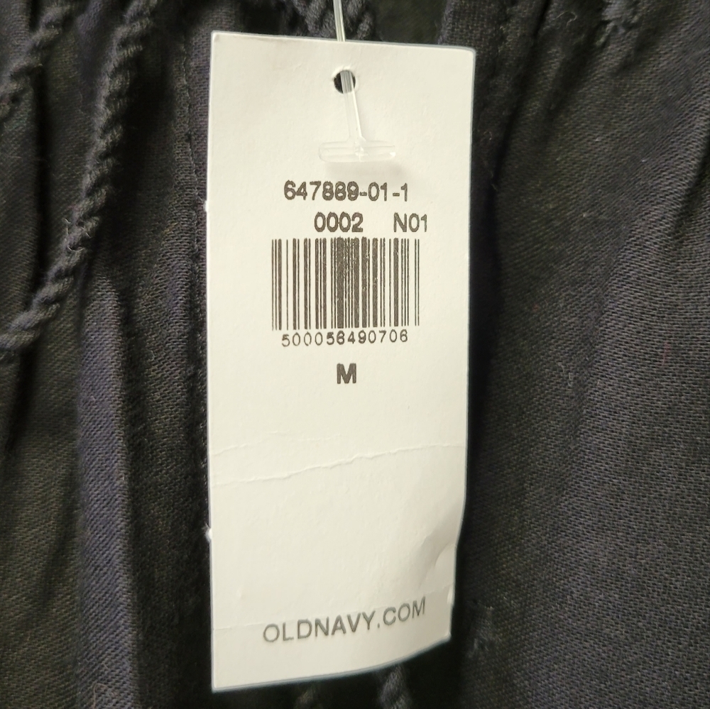 Old Navy lace trim poet blouse Black Jack M - Picture 12 of 13
